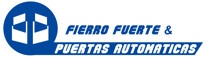 Logotipo Fierro Fuerte y Puertas Automáticas